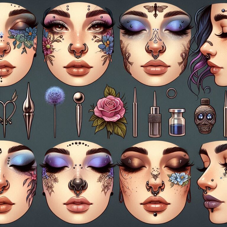nose piercing types