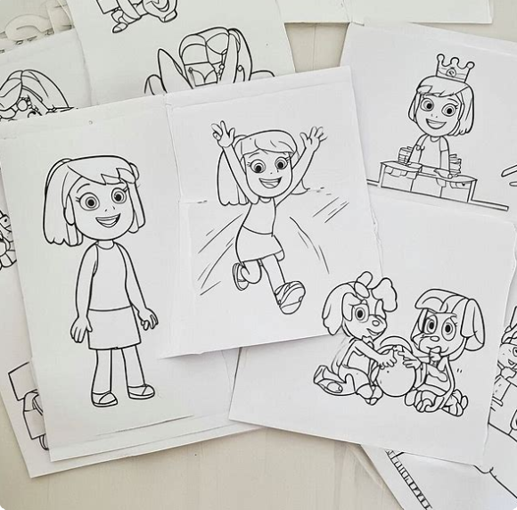 bluey coloring pages