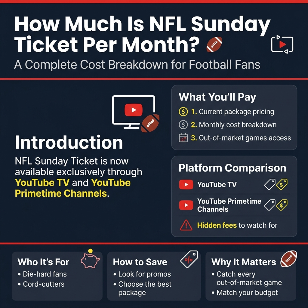 how much is nfl sunday ticket per month